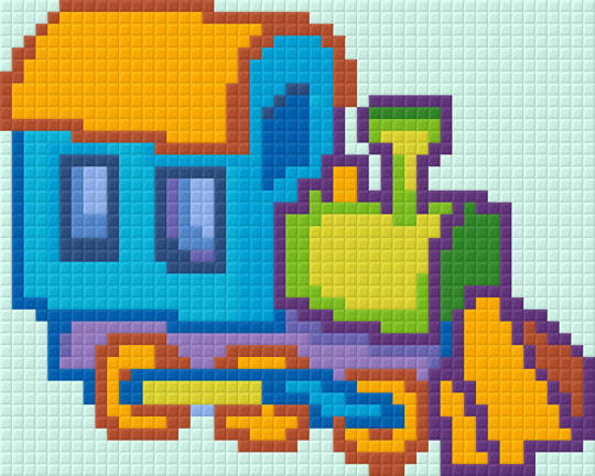 Toy Train One [1] Baseplate PixelHobby Mini-mosaic Art Kit